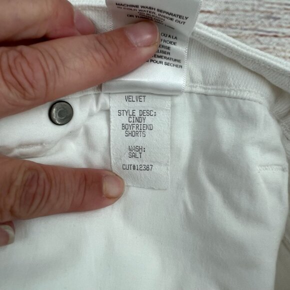 Velvet by Graham & Spencer Cut Off Denim Shorts Women's 31 White Anthropologie - Picture 5 of 8